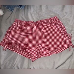 Red Gingham Shorts